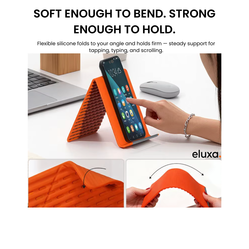 Multi-functional foldable phone holder