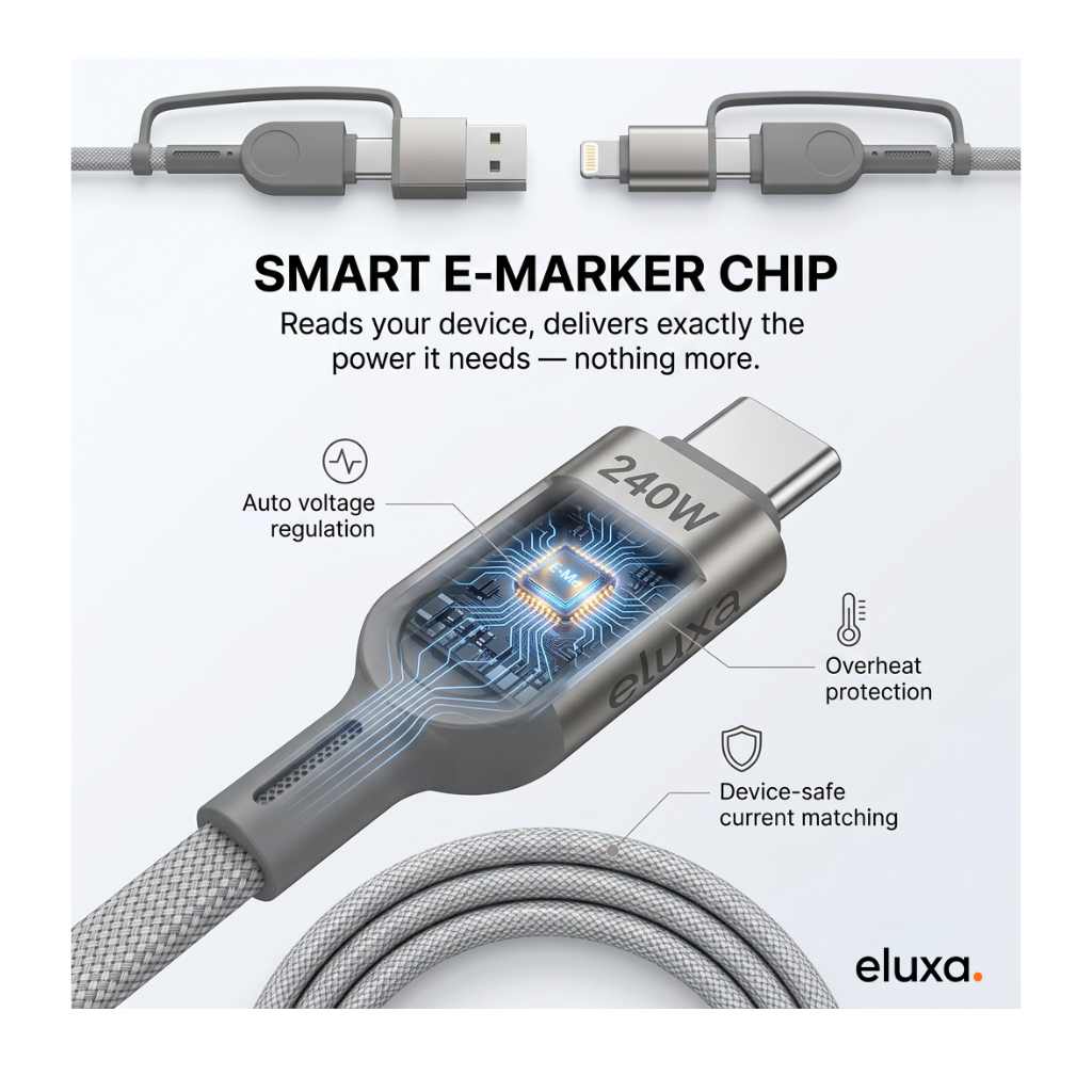 4-in-1 Magnetic Fast Charging Cable