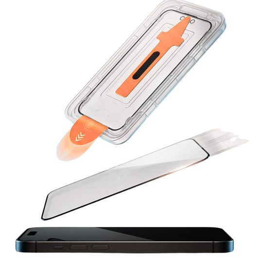 Apple iPhone HD Tempered Glass with Dust-Free Chamber